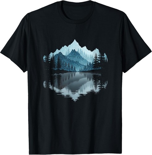 Mountain reflection shirt - reflection, t-shirt